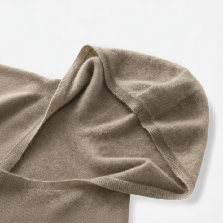 Emily | Cozy Loose Wool Knitted V-Neck Hoodie