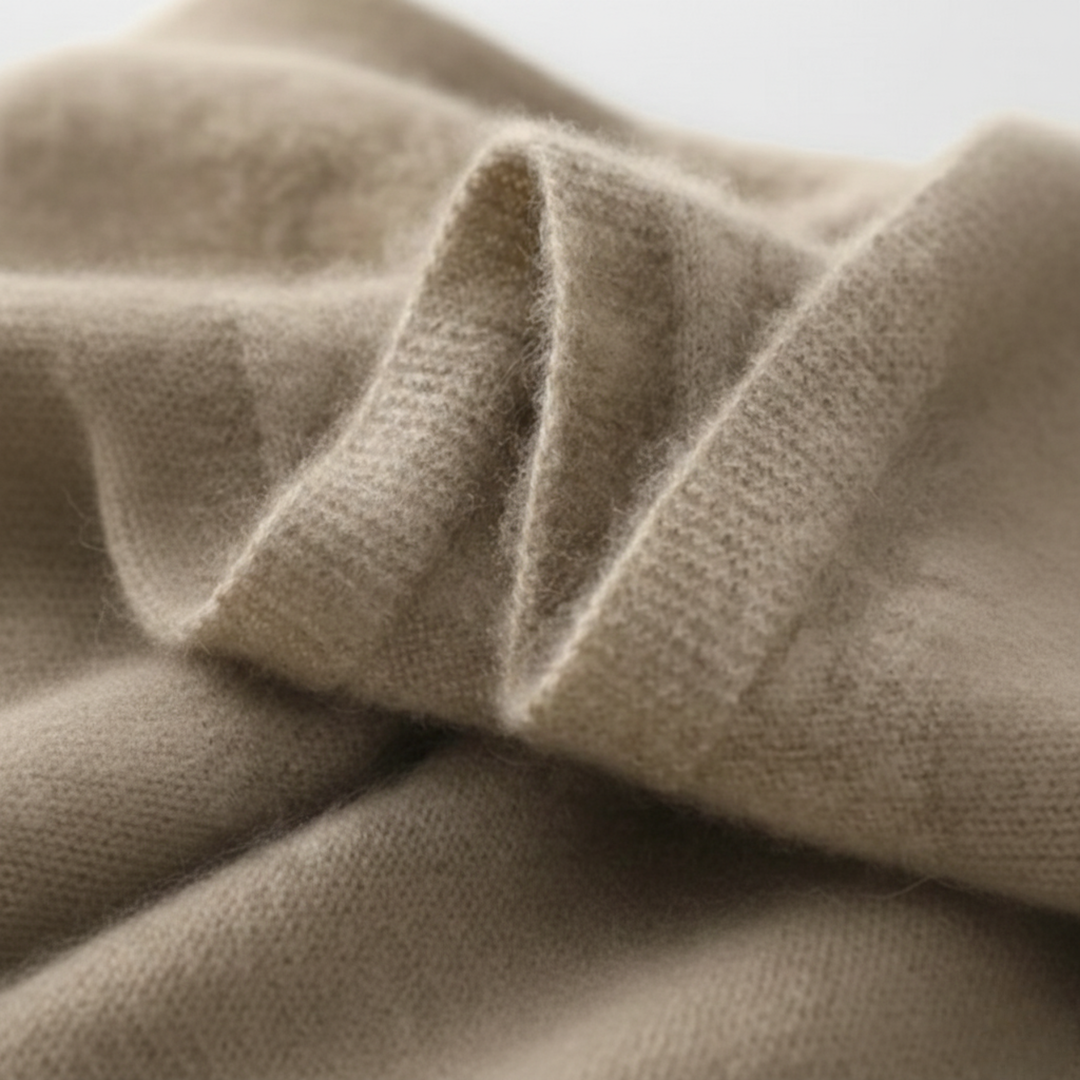 Emily | Cozy Loose Wool Knitted V-Neck Hoodie