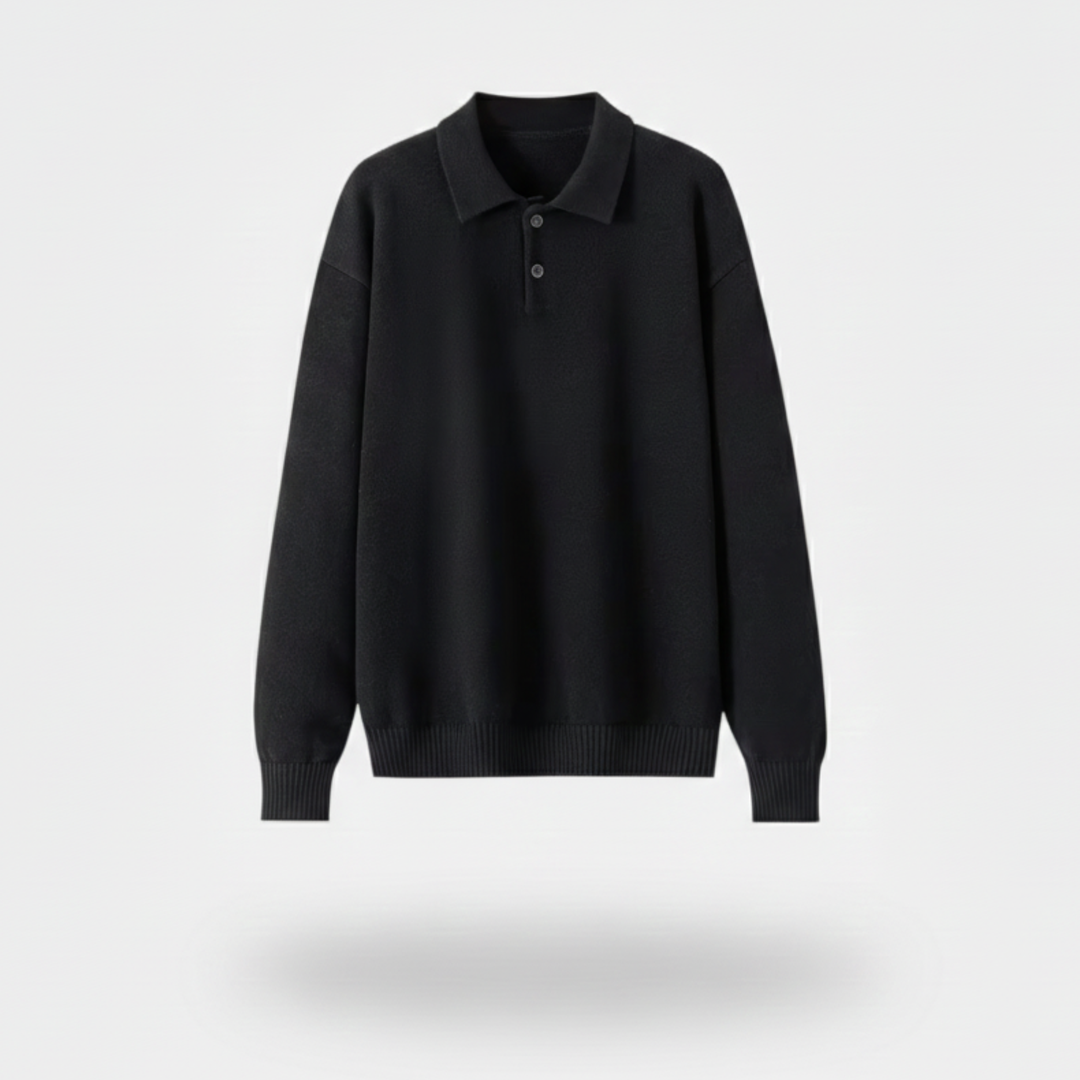 Ethan | Cozy Loose-Fit Polo Sweater