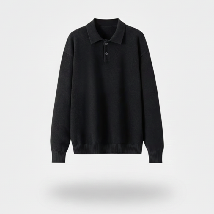 Ethan | Cozy Loose-Fit Polo Sweater