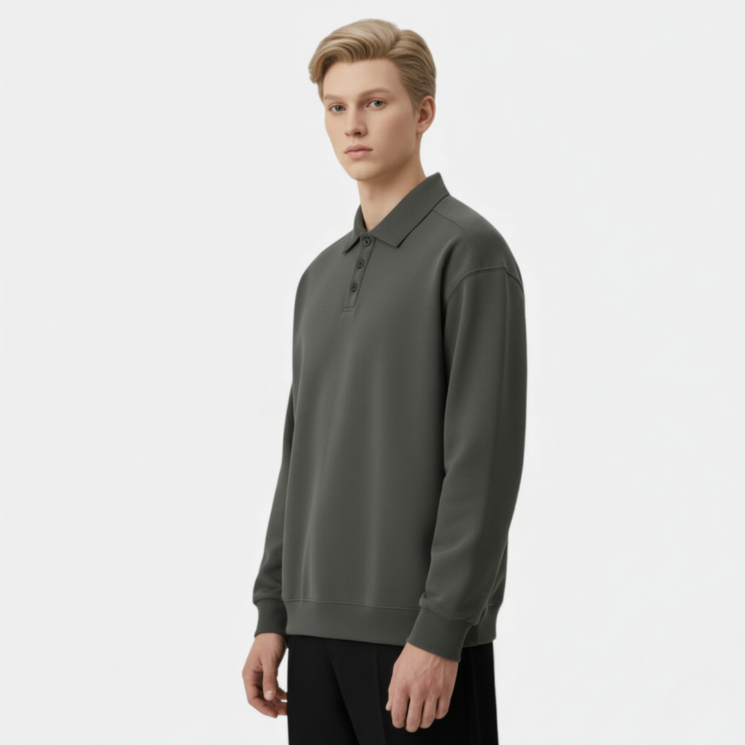 Ethan | Cozy Classic Polo Sweater