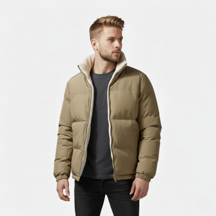 Ethan | Plush-Lined Thick Men's Winter Puffer Jacket