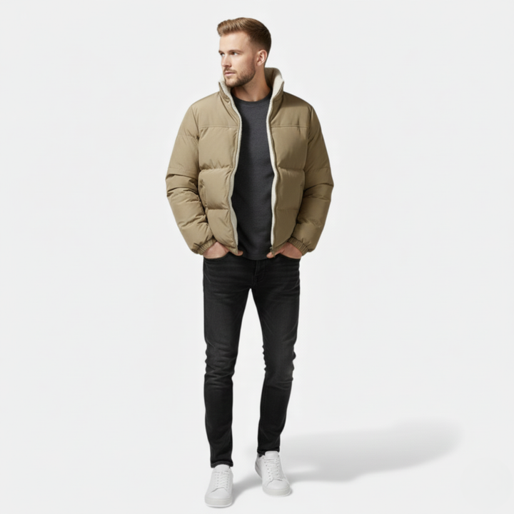 Ethan | Plush-Lined Thick Men's Winter Puffer Jacket
