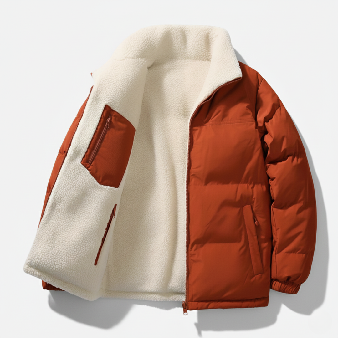 Ethan | Plush-Lined Thick Men's Winter Puffer Jacket