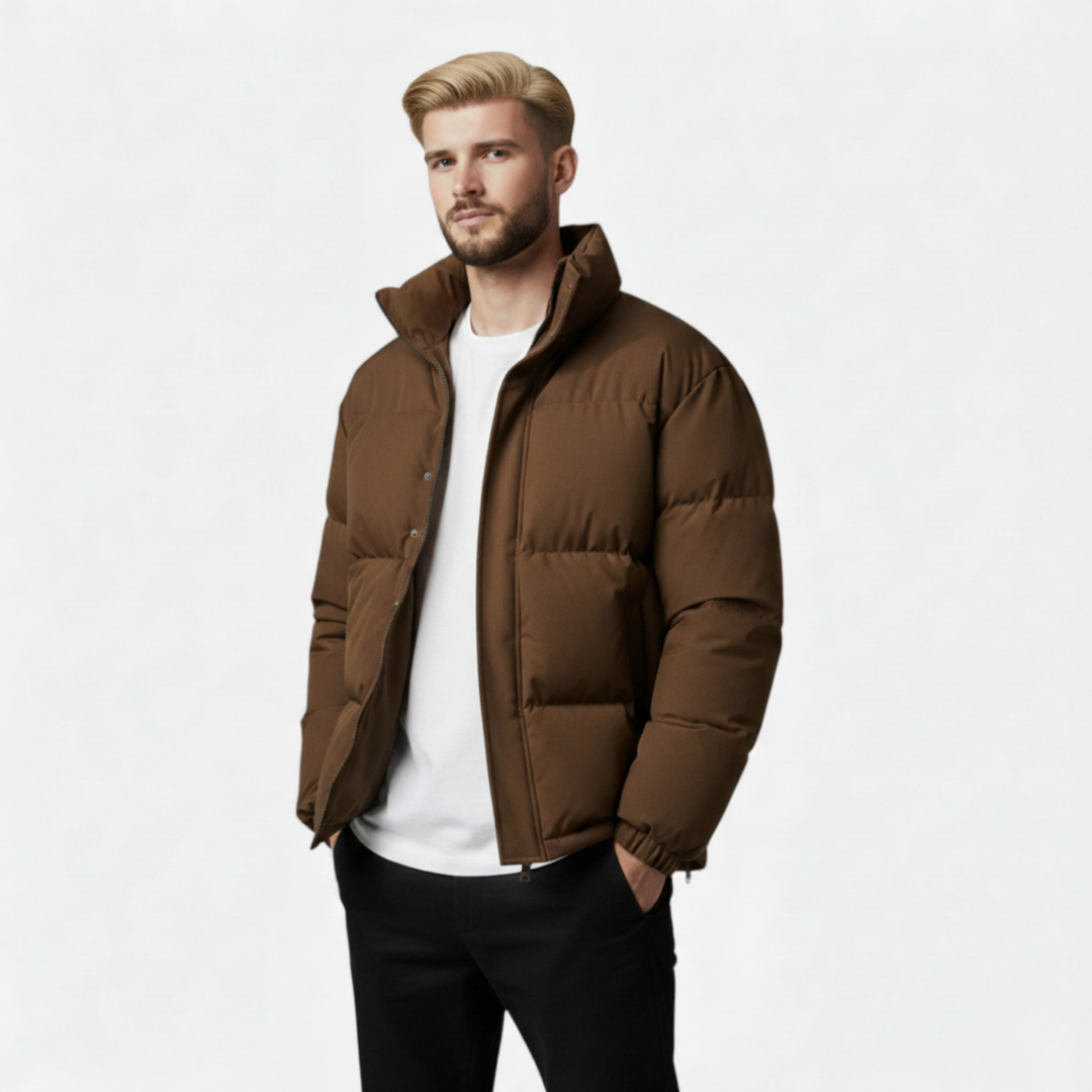 Ethan | Stylish Lightweight Unisex Puffer Jacket with Stand Collar