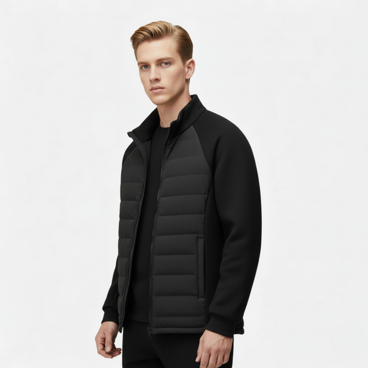 Ethan | Stylish Quilted Men's Winter Jacket with Stand-Up Collar