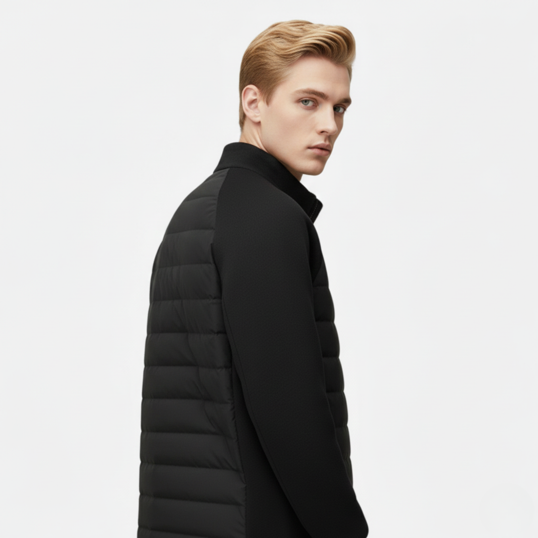 Ethan | Stylish Quilted Men's Winter Jacket with Stand-Up Collar