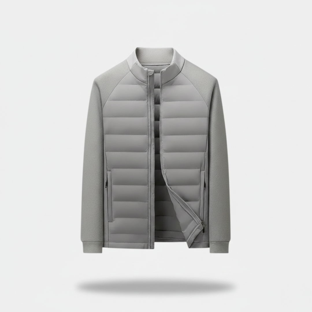 Ethan | Stylish Quilted Men's Winter Jacket with Stand-Up Collar