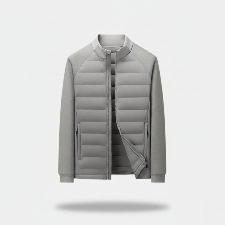 Ethan | Stylish Quilted Men's Winter Jacket with Stand-Up Collar