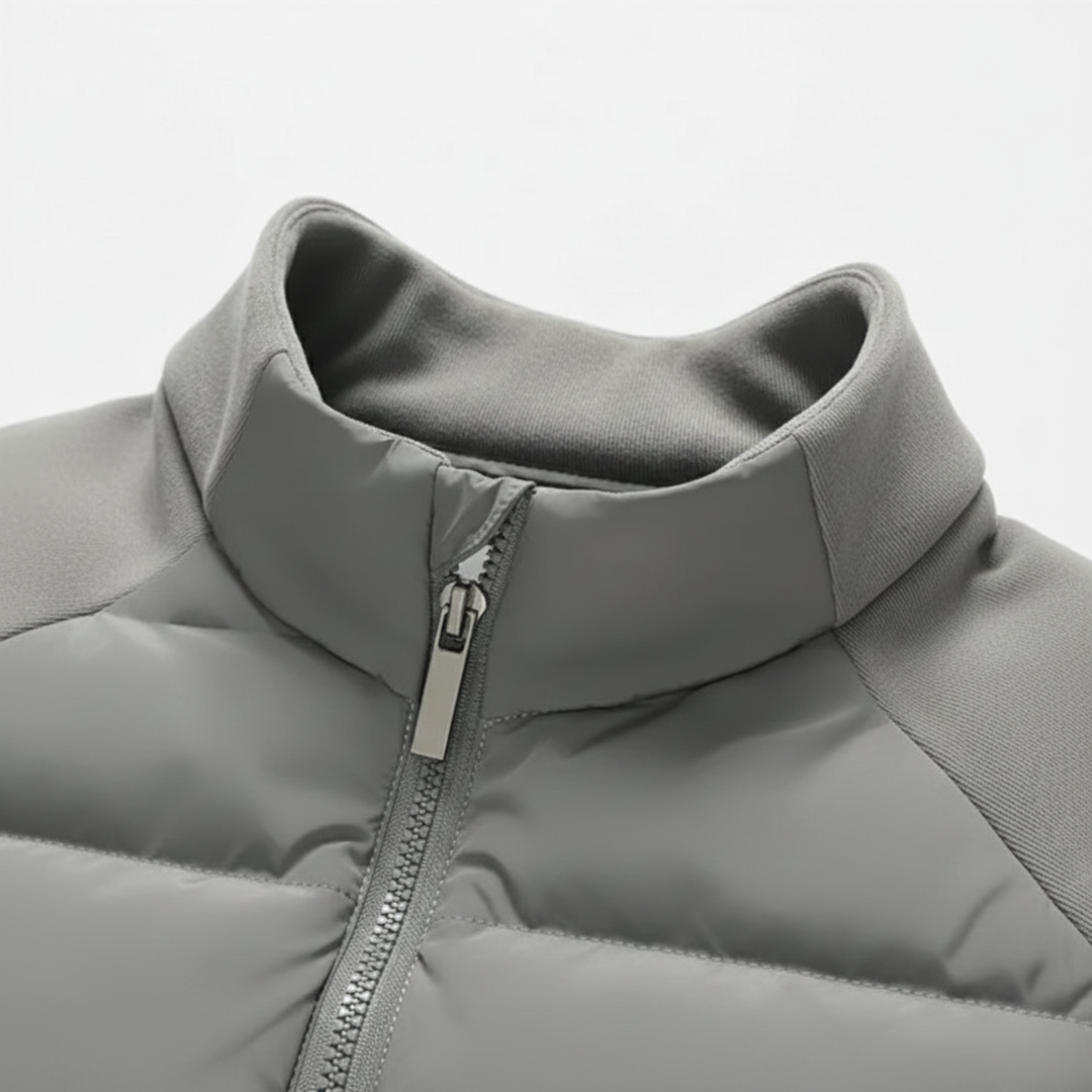 Ethan | Stylish Quilted Men's Winter Jacket with Stand-Up Collar