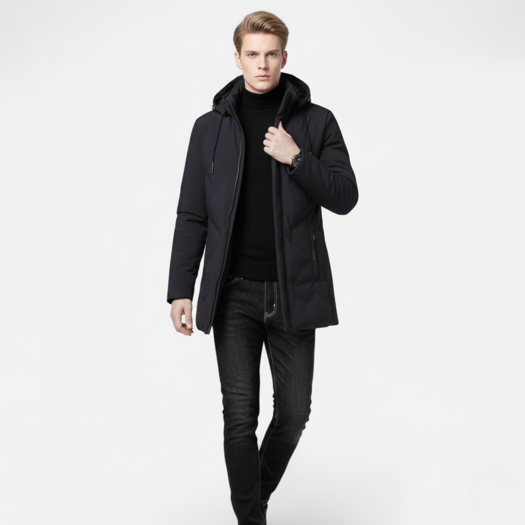 Ethan | Classic Hooded Winter Jacket With Hood