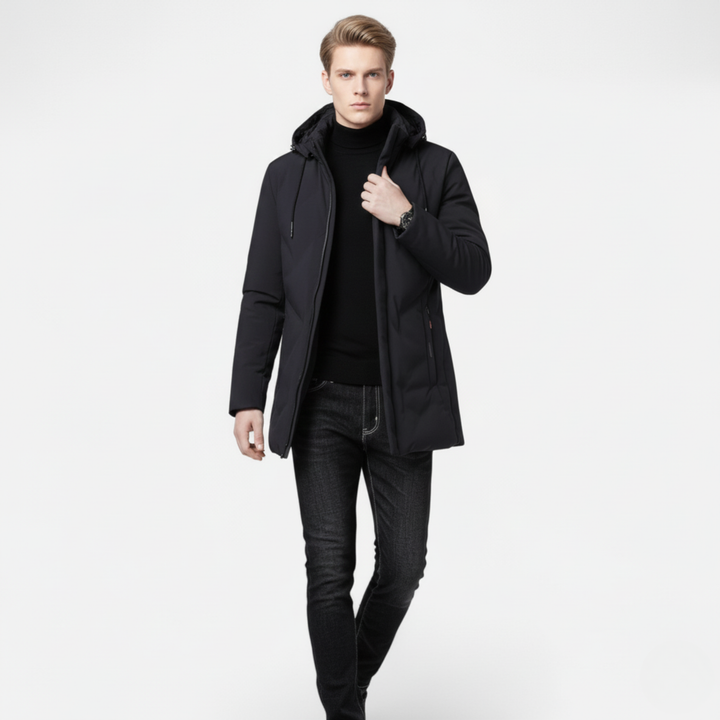 Ethan | Classic Hooded Winter Jacket With Hood