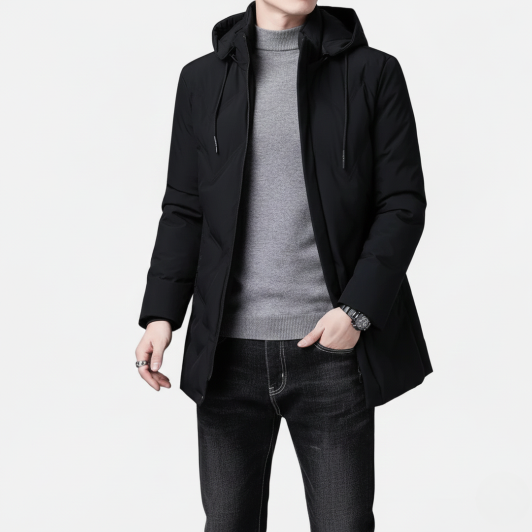 Ethan | Classic Hooded Winter Jacket With Hood