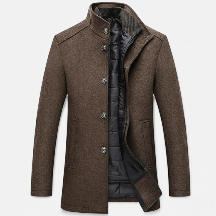 Ethan | Elegant Long Wool Men's Overcoat for Winter