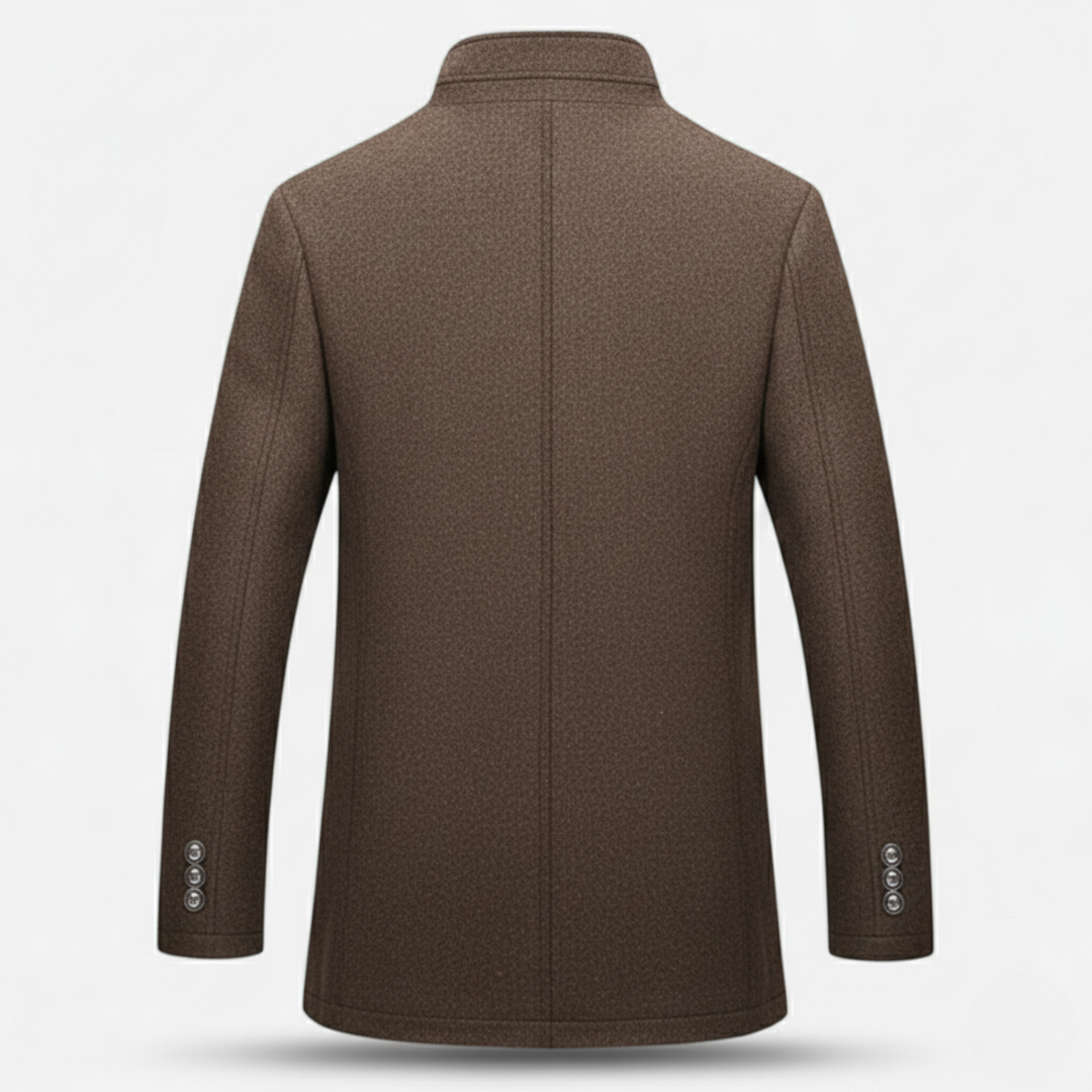 Ethan | Elegant Long Wool Men's Overcoat for Winter