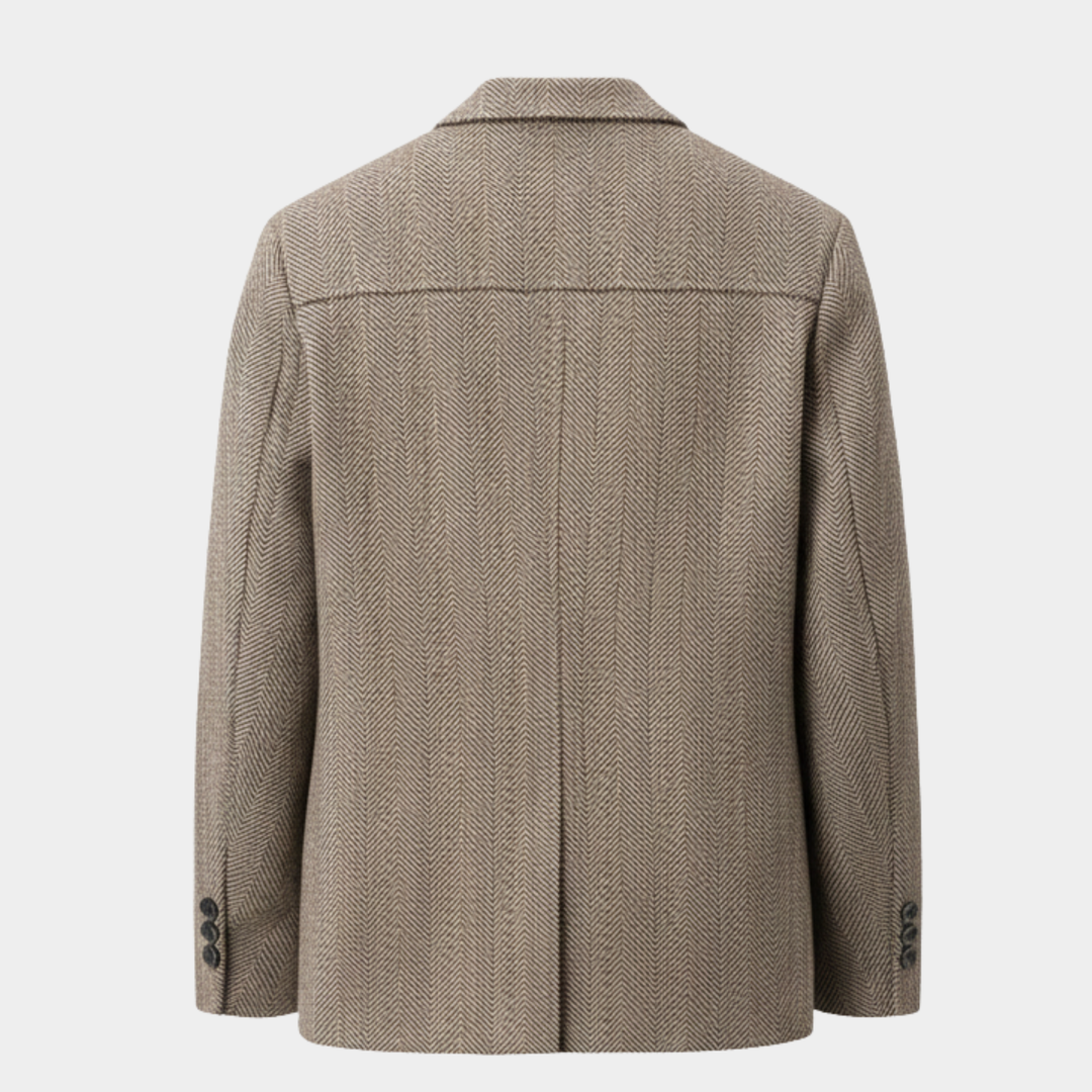 Ethan | Elegant Warm Wool Blend Men's Jacket for Autumn