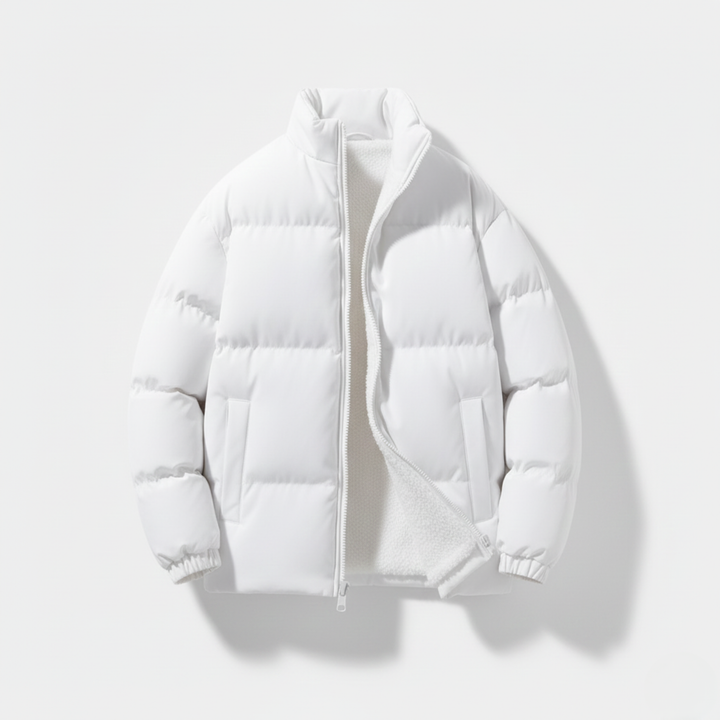 Ethan | Plush Elegant Black Puffer Jacket for Winter