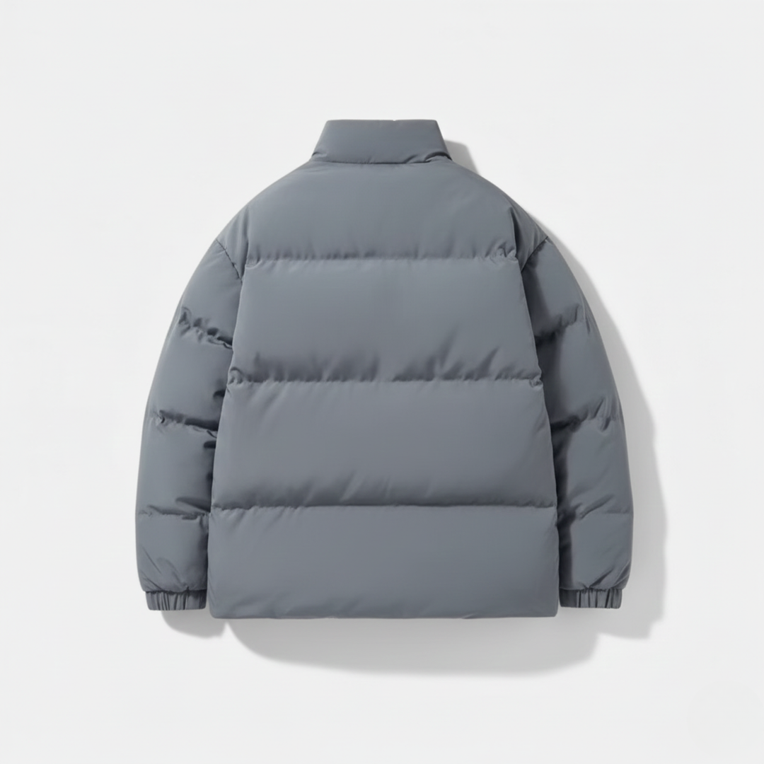 Ethan | Plush Elegant Black Puffer Jacket for Winter