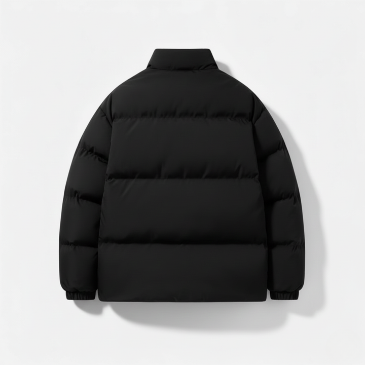 Ethan | Plush Elegant Black Puffer Jacket for Winter
