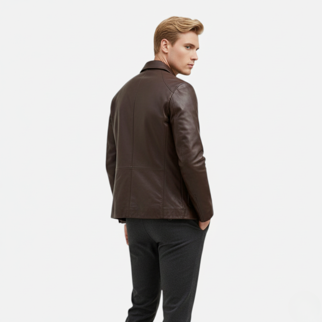 Ethan | Stylish Autumn Faux Leather Jacket for Men
