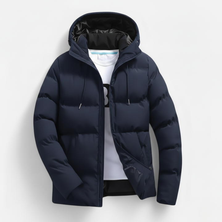 Ethan | Stylish Insulated Black Puffer Jacket for Winter