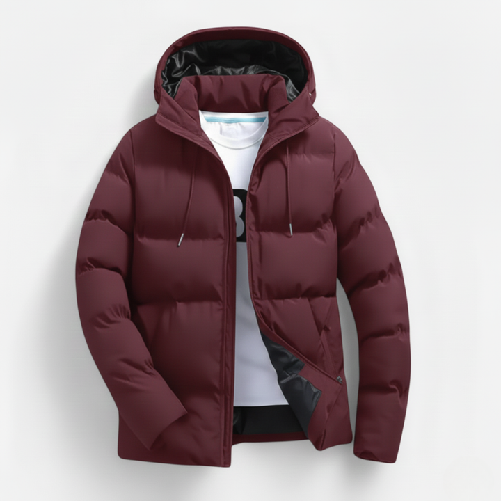 Ethan | Stylish Insulated Black Puffer Jacket for Winter
