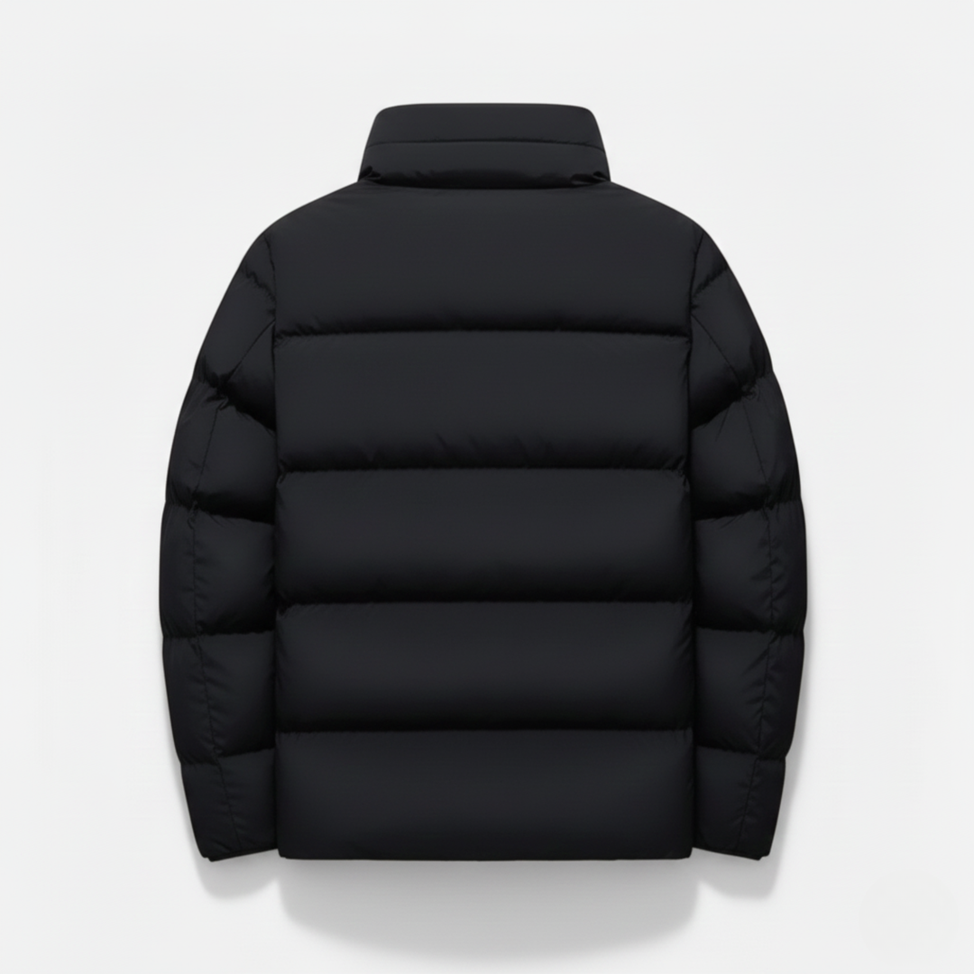 Ethan | Stylish Insulated Black Puffer Jacket for Winter