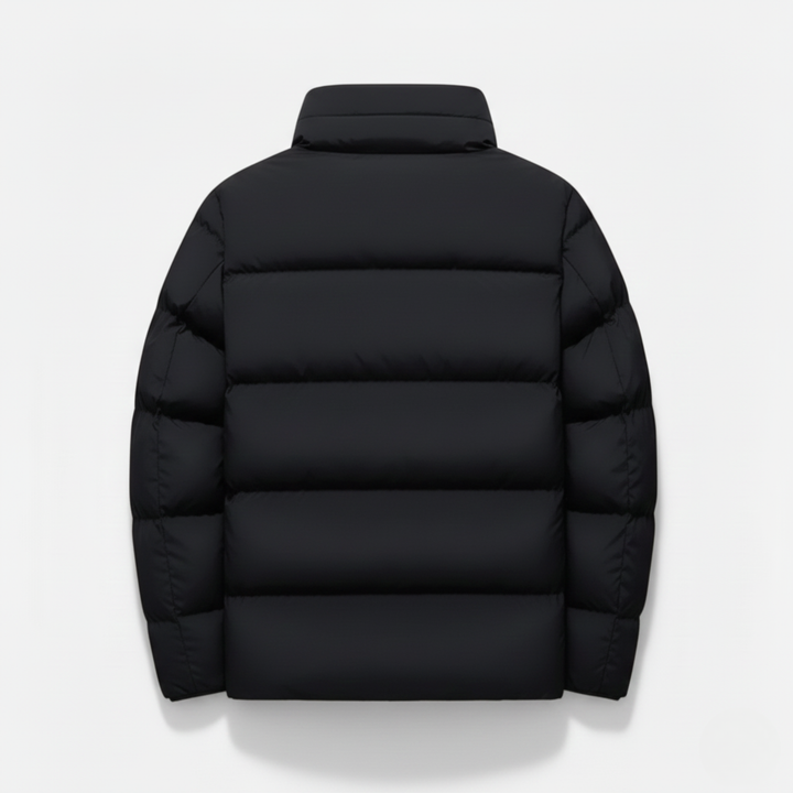 Ethan | Stylish Insulated Black Puffer Jacket for Winter