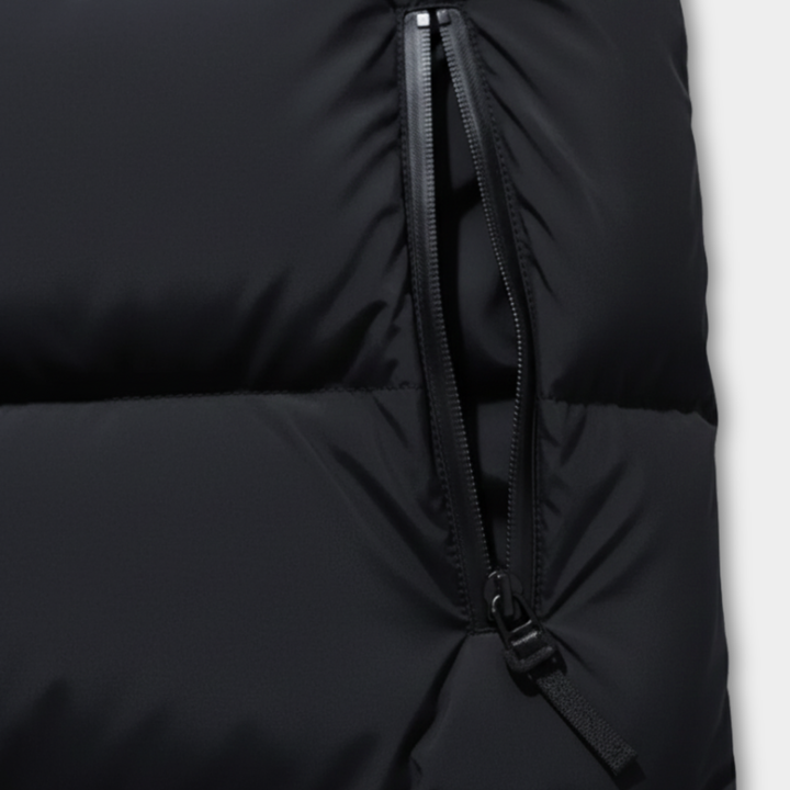 Ethan | Stylish Insulated Black Puffer Jacket for Winter