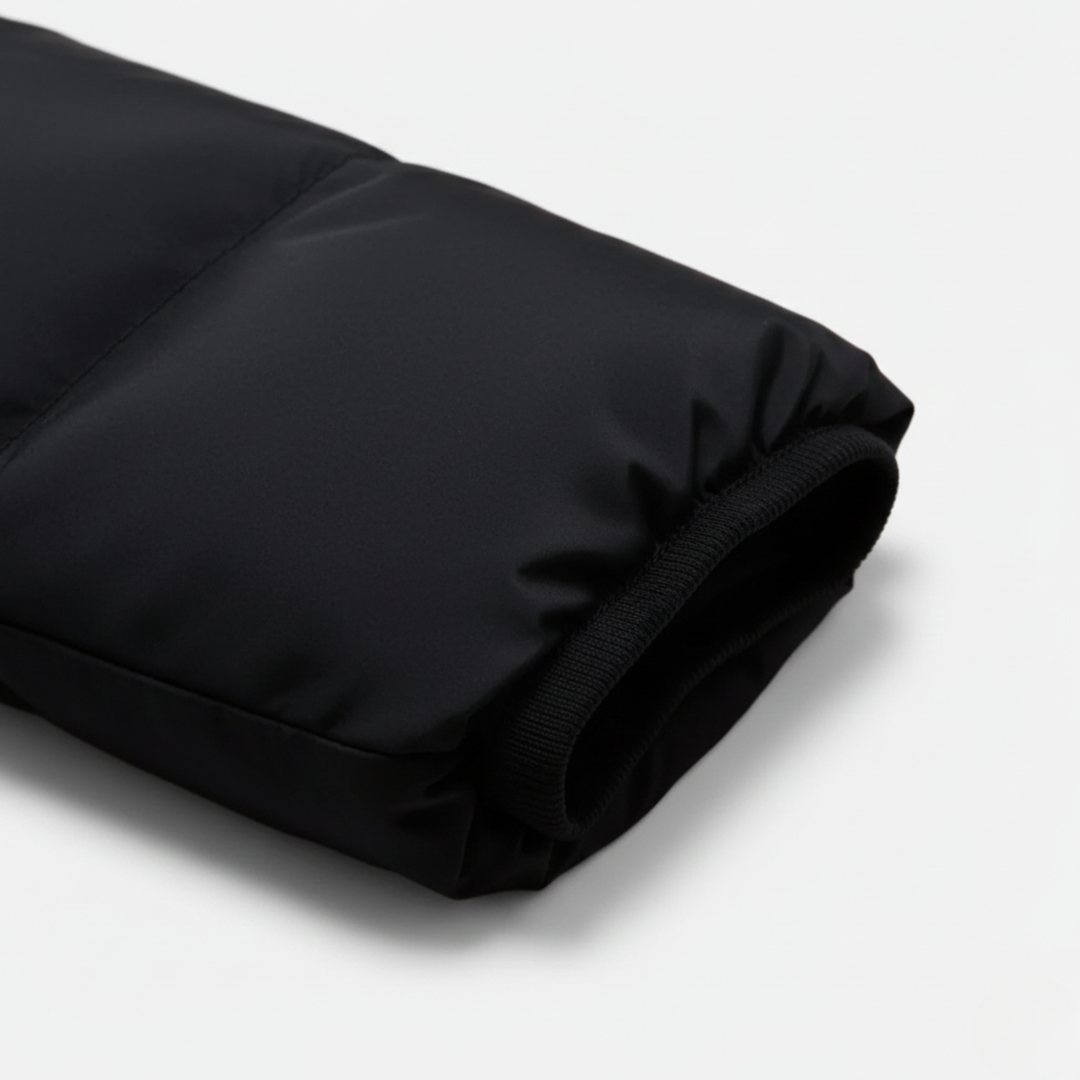 Ethan | Stylish Insulated Black Puffer Jacket for Winter