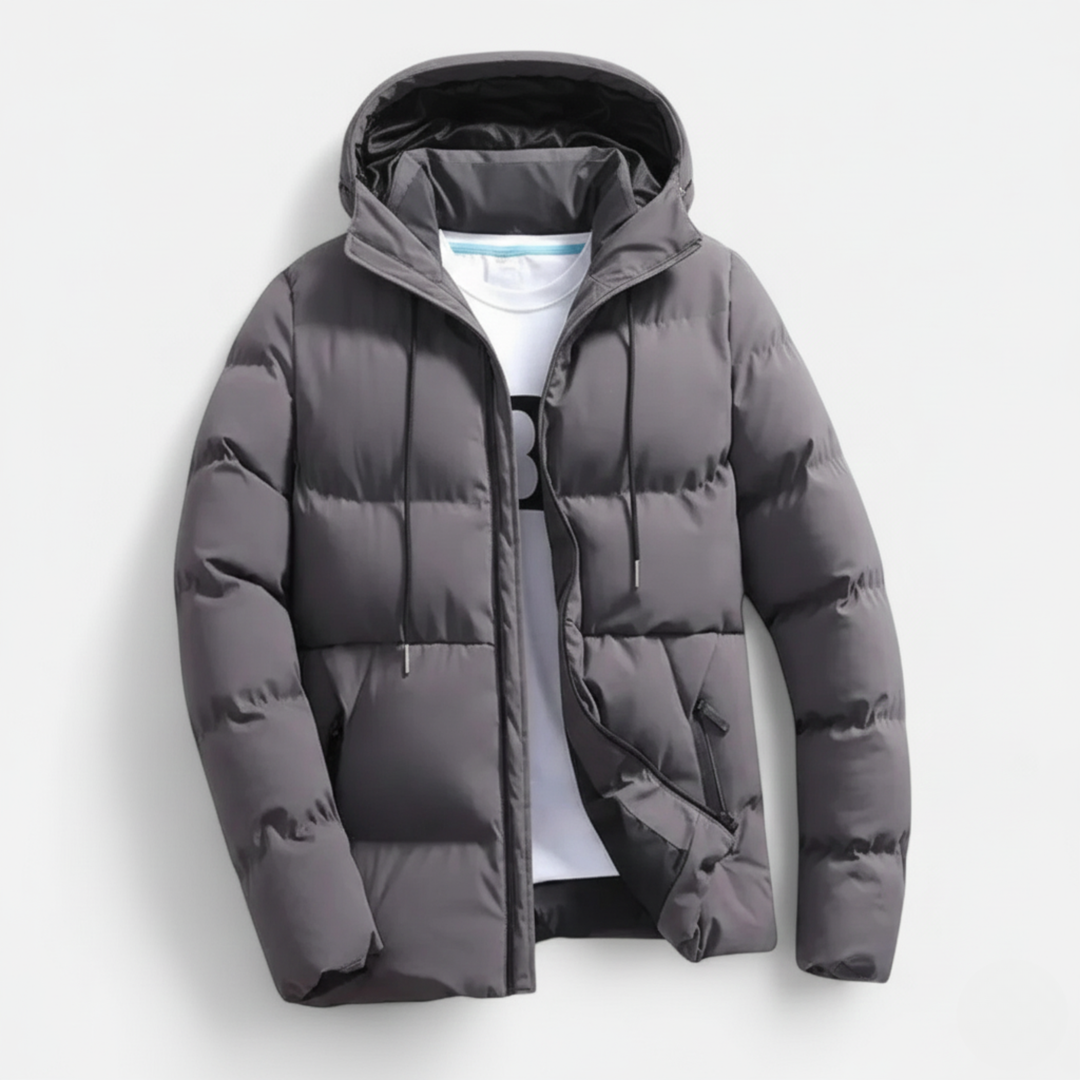 Ethan | Stylish Insulated Black Puffer Jacket for Winter