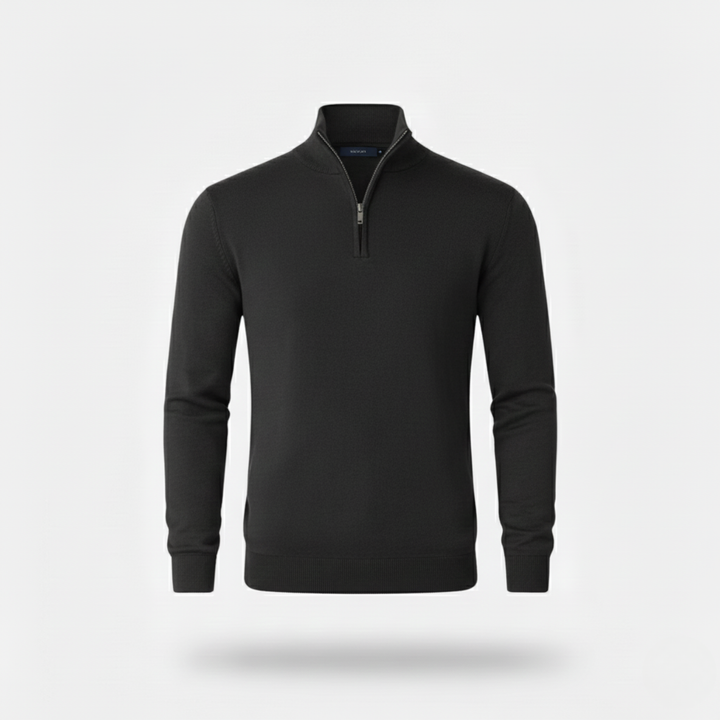 Ethan | Stylish Lightweight Slim-Fit Quarter Zip Men's Sweater