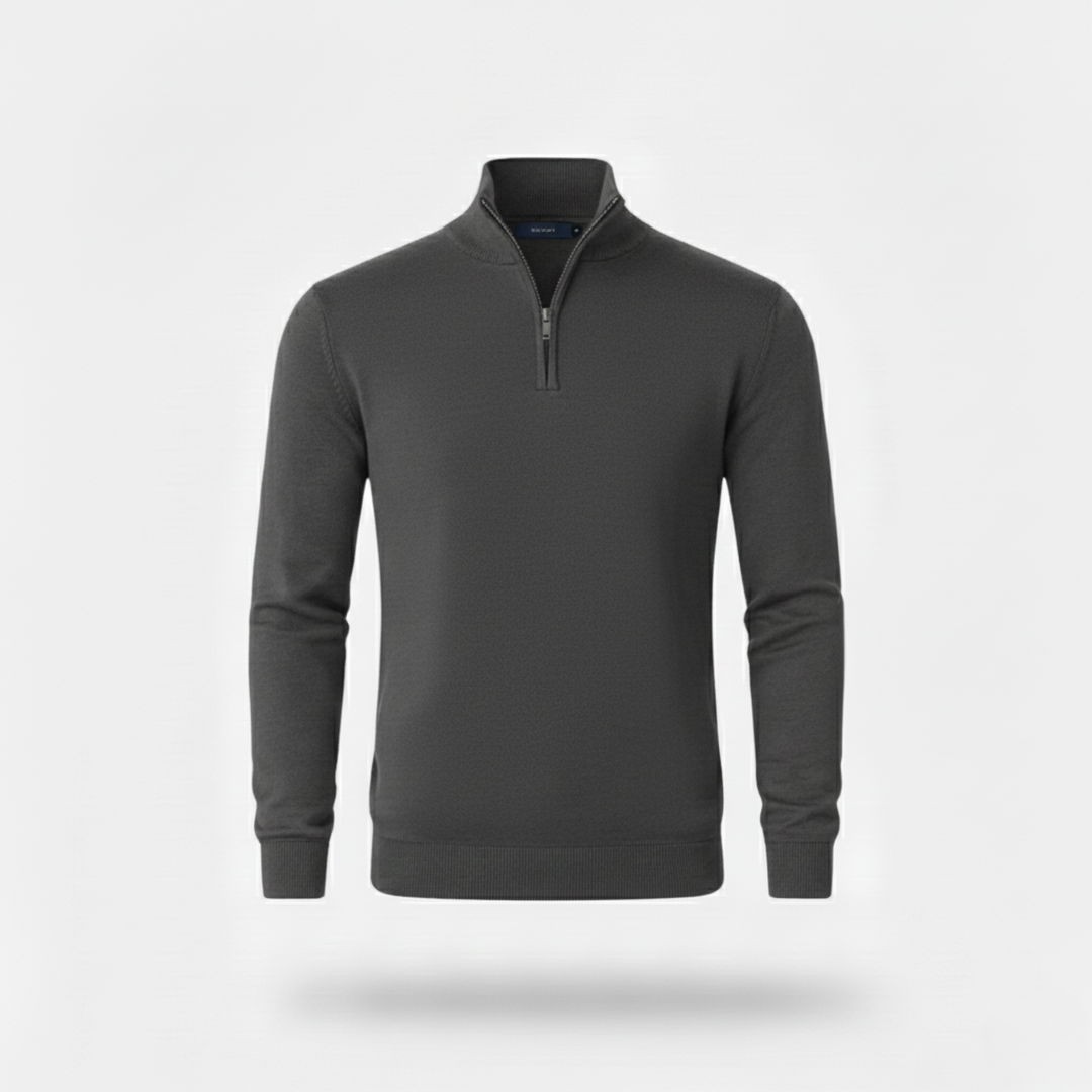 Ethan | Stylish Lightweight Slim-Fit Quarter Zip Men's Sweater
