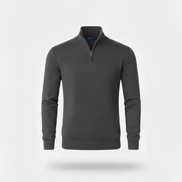 Ethan | Stylish Lightweight Slim-Fit Quarter Zip Men's Sweater