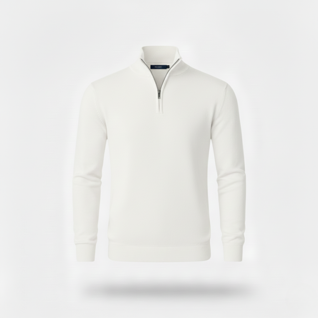 Ethan | Stylish Lightweight Slim-Fit Quarter Zip Men's Sweater