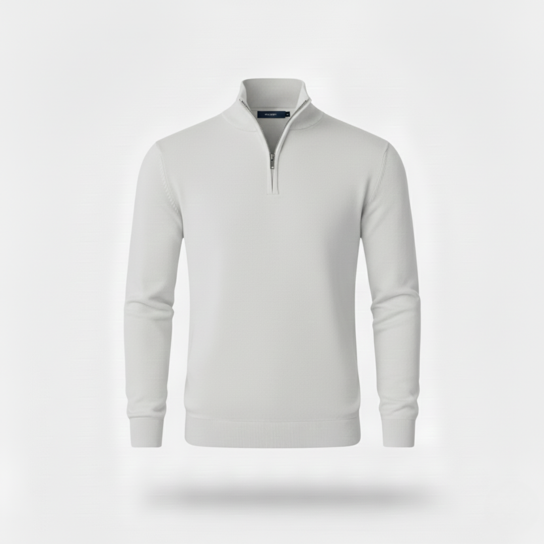 Ethan | Stylish Lightweight Slim-Fit Quarter Zip Men's Sweater
