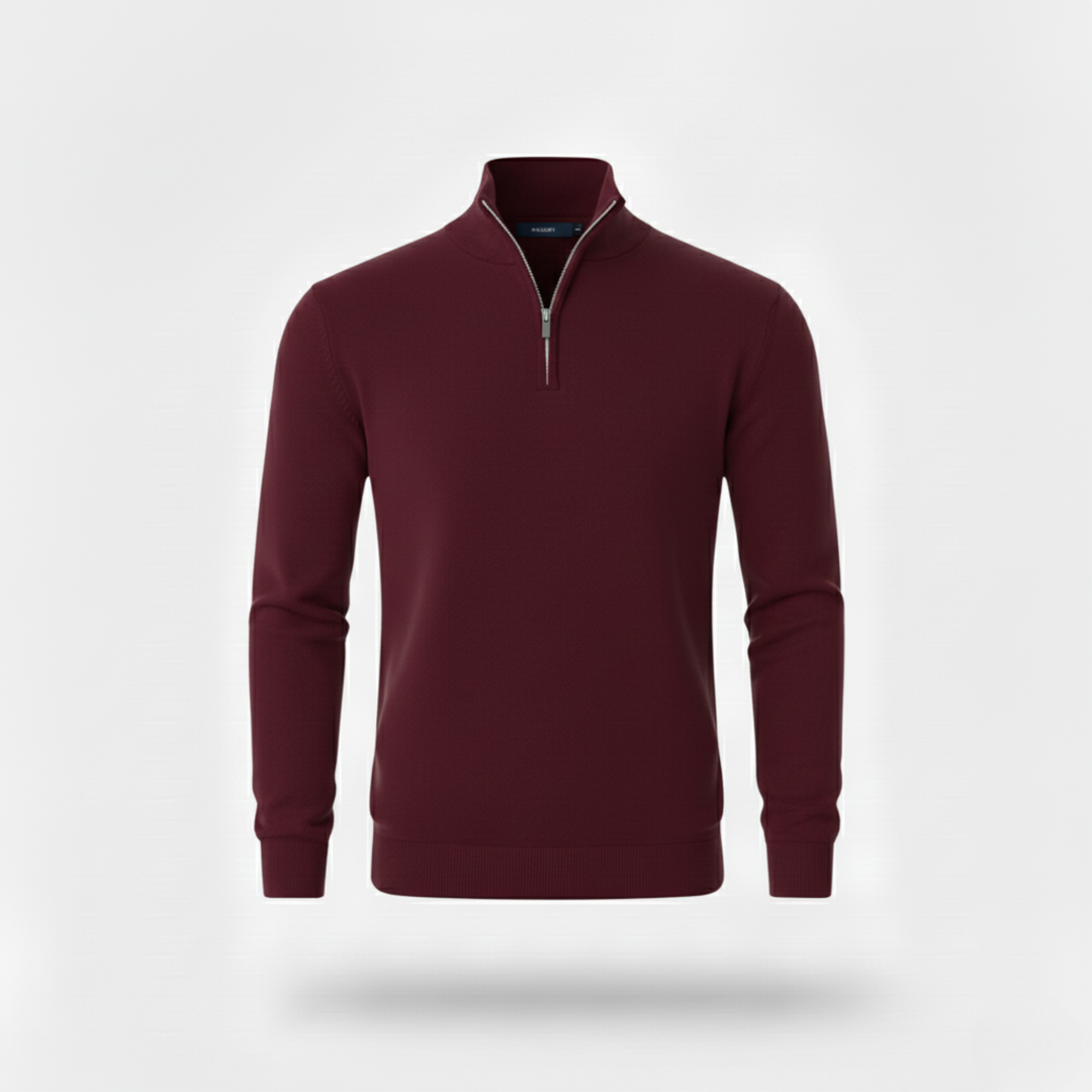 Ethan | Stylish Lightweight Slim-Fit Quarter Zip Men's Sweater