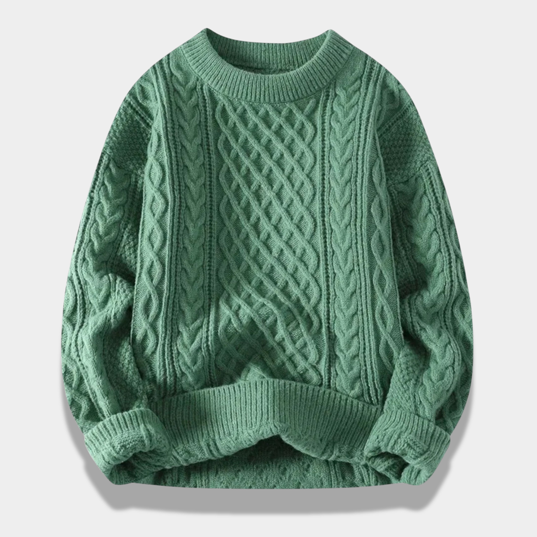Mason | Elegant Loose-Fit Cabled Sweater