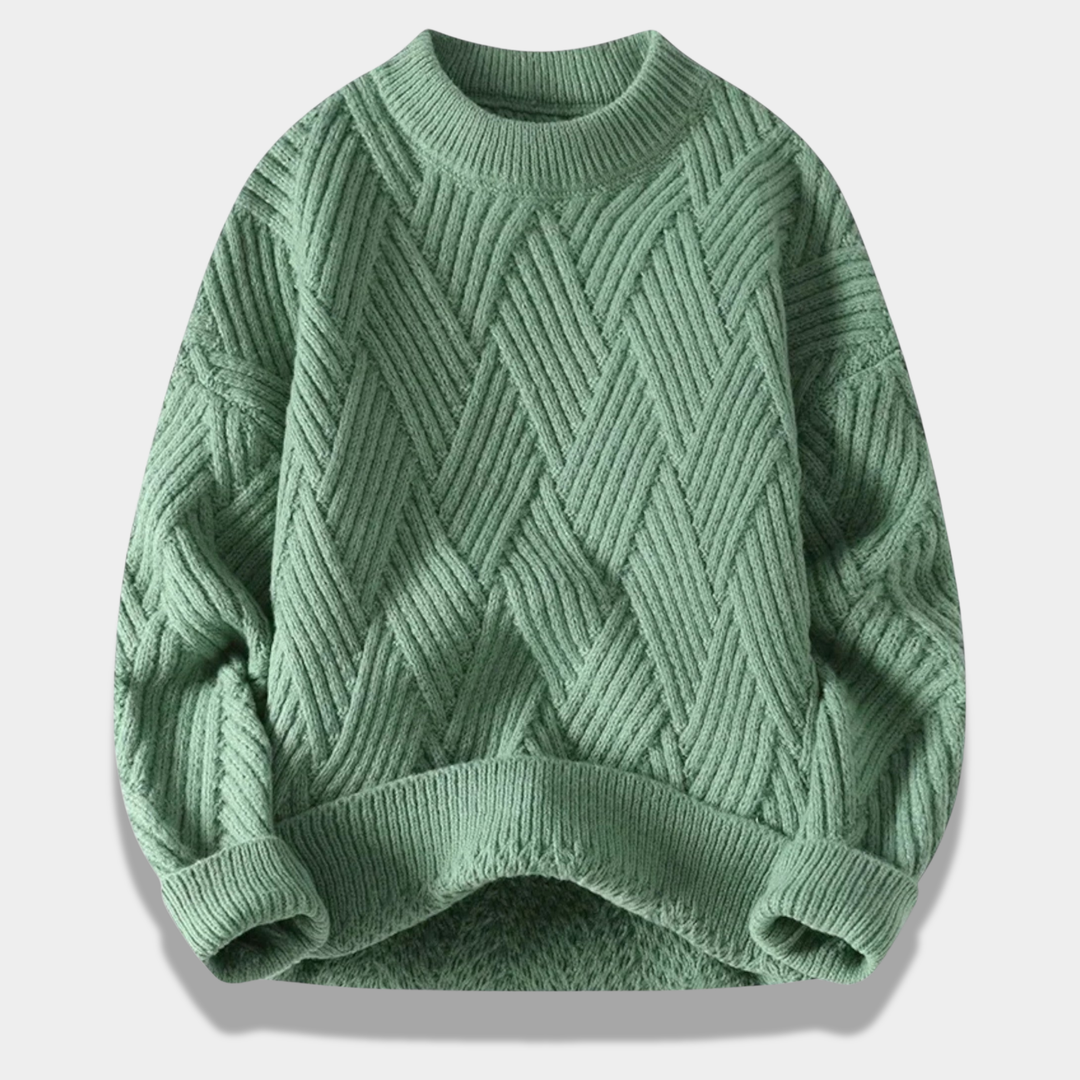 Mason | Elegant Loose-Fit Cabled Sweater