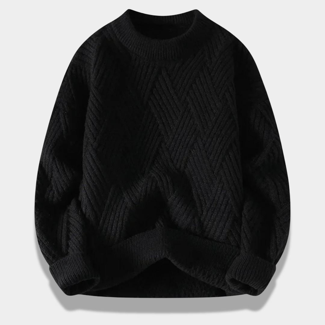 Mason | Elegant Loose-Fit Cabled Sweater