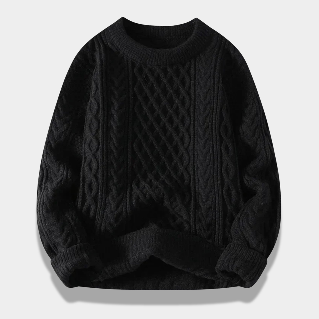 Mason | Elegant Loose-Fit Cabled Sweater
