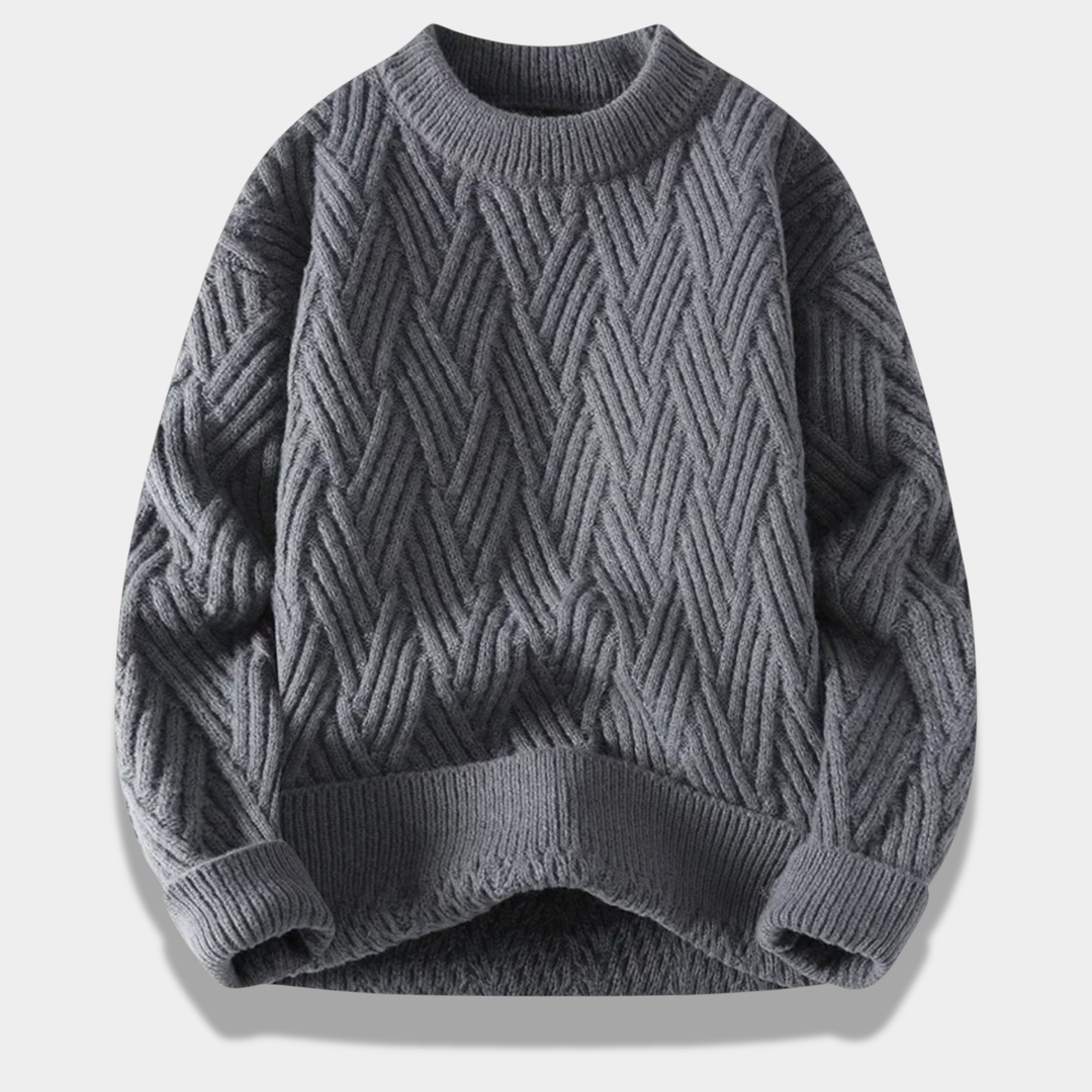 Mason | Elegant Loose-Fit Cabled Sweater