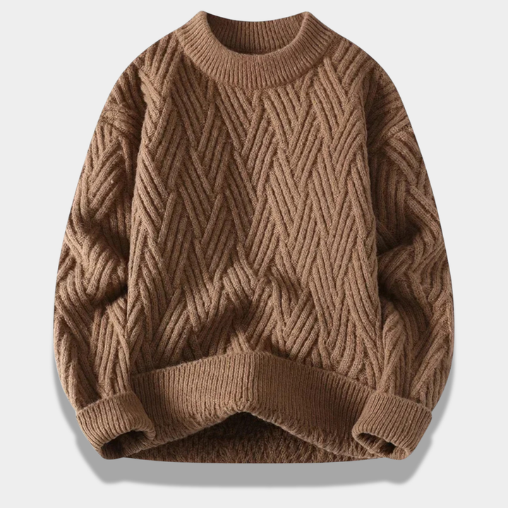 Mason | Elegant Loose-Fit Cabled Sweater