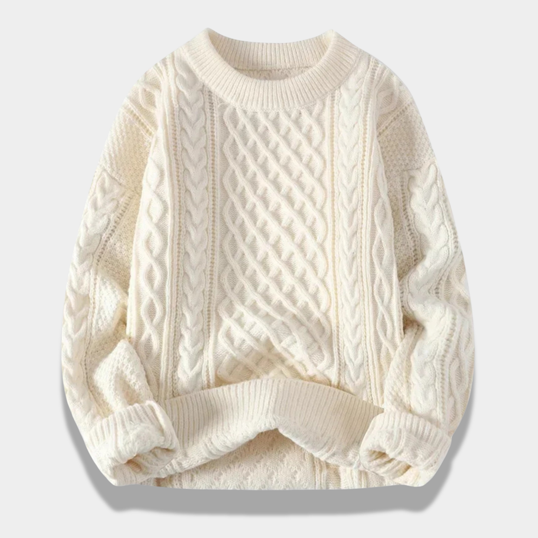Mason | Elegant Loose-Fit Cabled Sweater