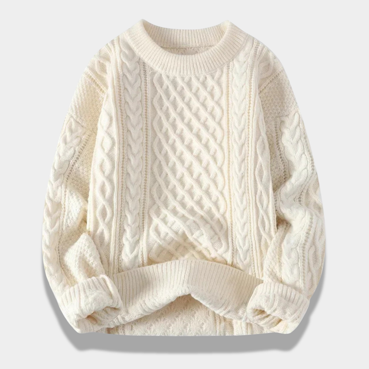 Mason | Elegant Loose-Fit Cabled Sweater