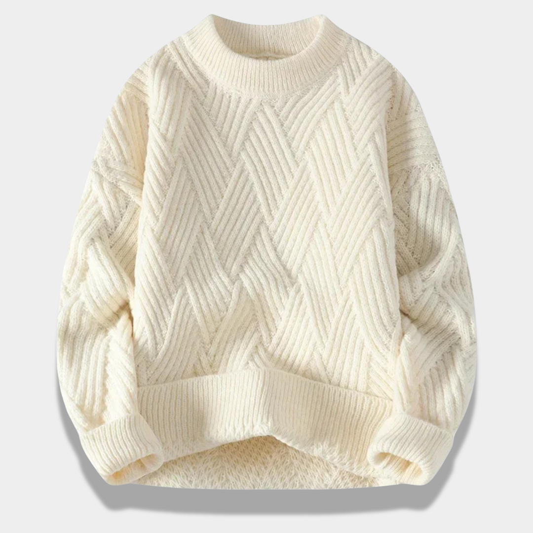 Mason | Elegant Loose-Fit Cabled Sweater
