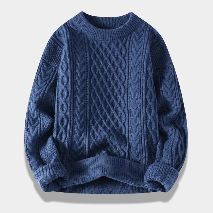 Mason | Elegant Loose-Fit Cabled Sweater