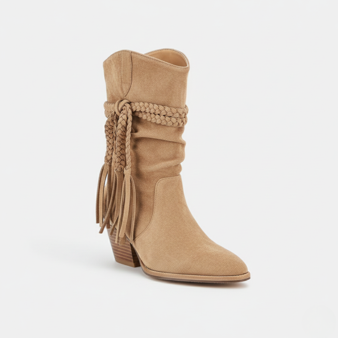 Mia | Chic Retro Desert Boots for Women with Chunky Heel
