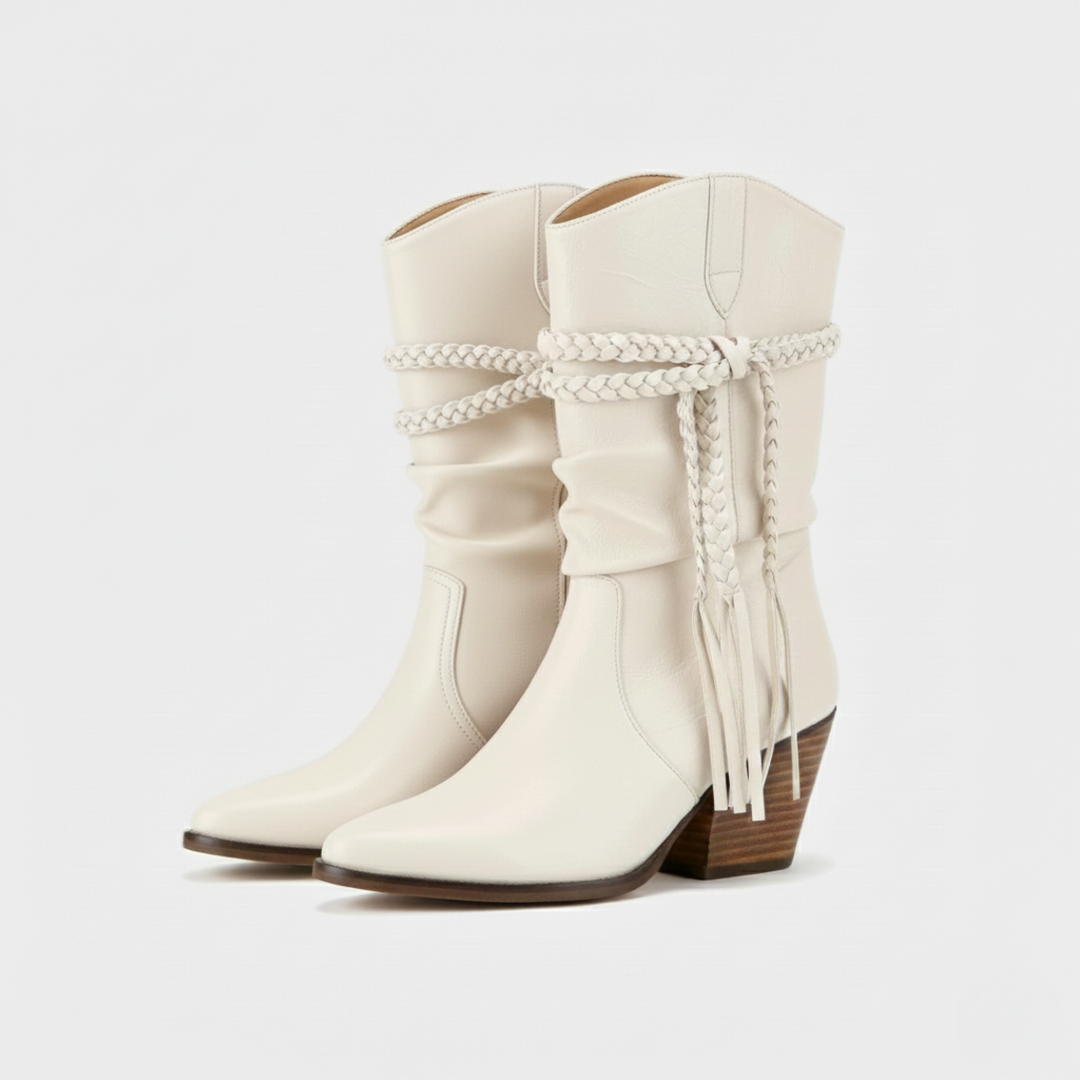 Mia | Chic Retro Desert Boots for Women with Chunky Heel