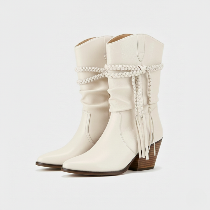 Mia | Chic Retro Desert Boots for Women with Chunky Heel